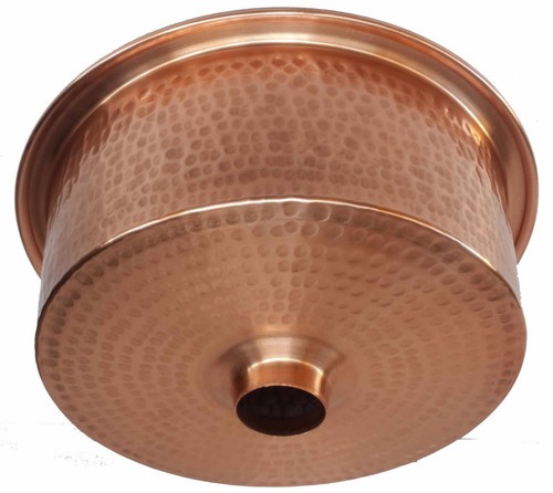 Polished Golden Copper Vessel Pan Sink Toilet Bathroom Remodel - 第 5/6 張圖片