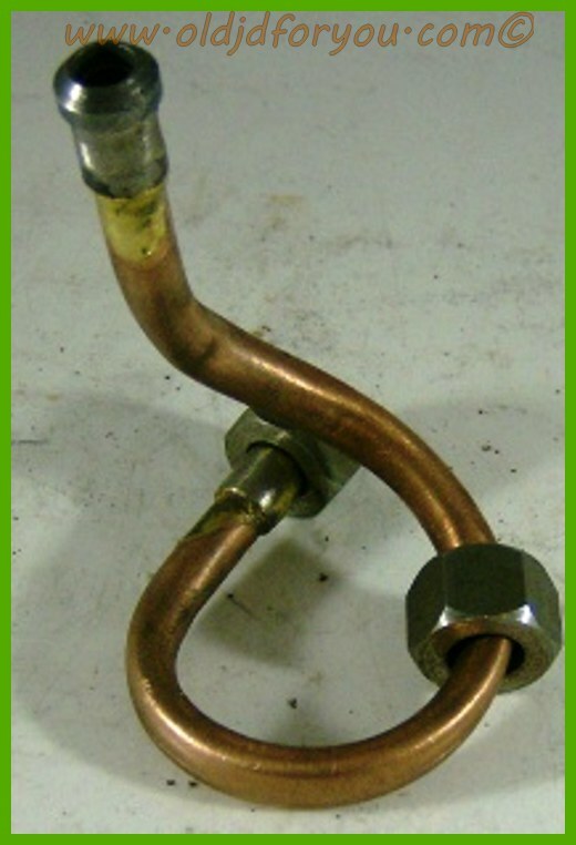 AD1962R * John Deere D Fuel Line * Copper * Pressure Tested * Made