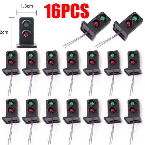 16PCS Model Train Signals 2 Lights OO HO scale Railroad LED Signal Lamp 20mm- - Picture 3 of 7