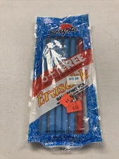 Vintage 6 Pack SCRIPTO Erasable Ballpoint Pens 5 Blue + 1 Red SEALED
