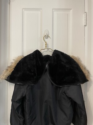 Spiewak Mens size 30 N-2B USA Bomber Flying Heavy Fur Hood
