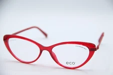 NEW ECO IONA RASP CLEAR RASPBERRY GUNMETAL AUTHENTIC FRAME EYEGLASSES 53-16