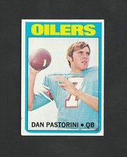 1972 Topps Dan Pastorini RC #156 ~  Houston Oilers
