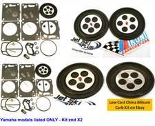 Mikuni SBN 2 Pack Carb Carburetor Rebuild Kit SeaDoo Yamaha Polaris Tigershark