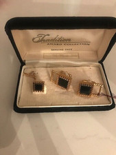 Vintage ONYX cuff links Traditions suitable for gift