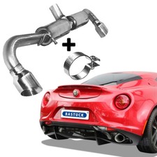 Scarico sportivo duplex Bastuck con accessori Alfa Romeo 4C incl. Spider 1x100 mm ciascuno