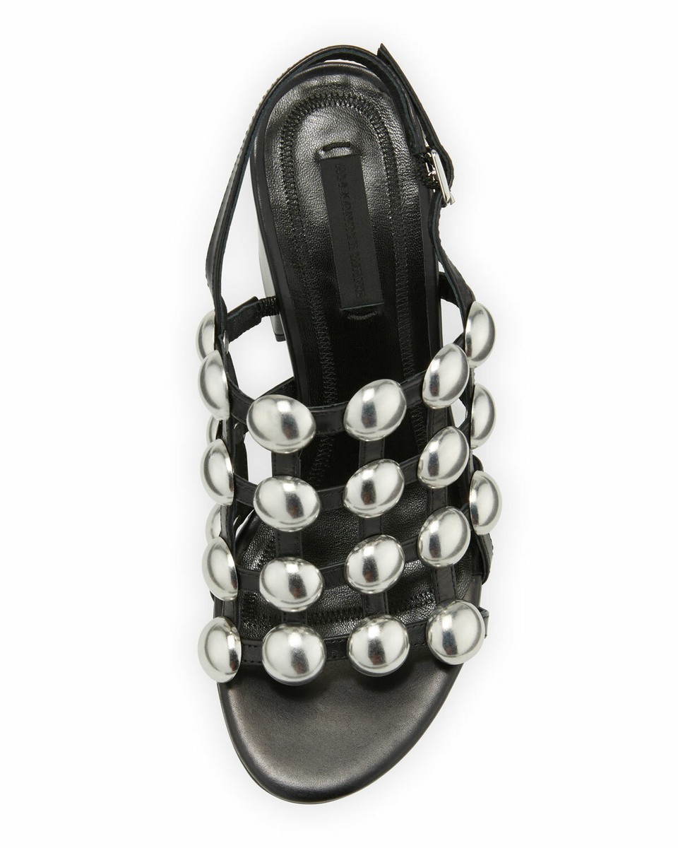 Alexander WANG DOME STUD NADIA CAGED SLINGBACK HEEL SANDALS