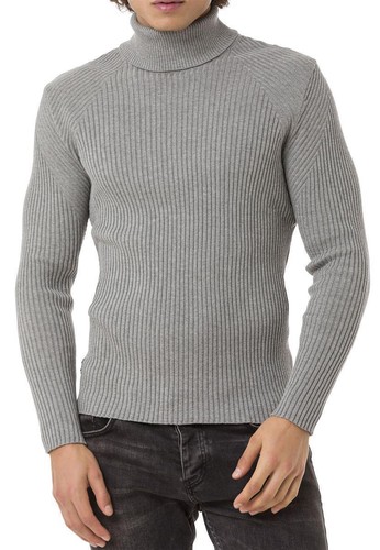 Redbridge Herren Strickpullover Rollkragen-Pullover Strickpulli Stehkragen Knit - Picture 11 of 40