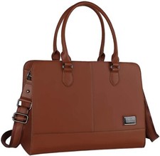 Women Laptop Tote Bag Up To 15.6 Inch 3 Layer Compartments Briefcase Handbag