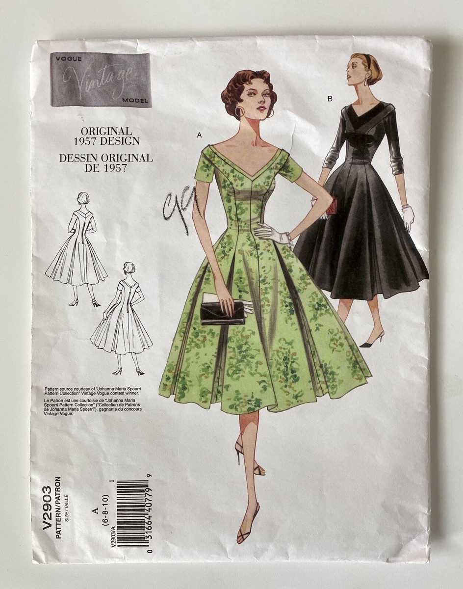 strapless open back dress Vogue Vintage Misses Dress & Petticoat Sewing Pattern V2003 – Lullabee  Fabrics main image 0