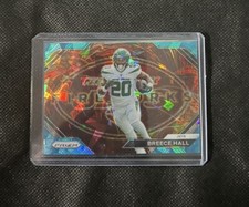 🔥Breece Hall 2023 Prizm Fireworks Light Blue Ice Prizm /99 New York Jets🔥