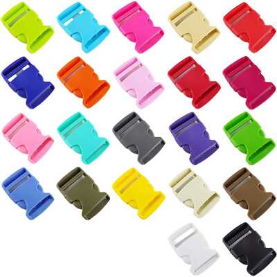 30 mm Seitenverschluss Schnalle Kunststoff Clip Riemen 22 Farben KAUFEN SIE 1 2 4 oder 8 182D