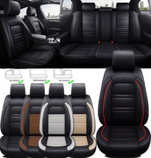 Pu Leather Car Seat Covers Front Rear Full Set Cushion For Nissan Altima Sentra