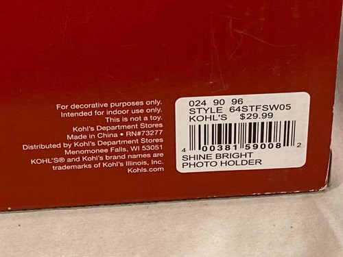 St. Nicholas Square Holiday Clip Box & Photo & Note Holder New In Box - Picture 4 of 8
