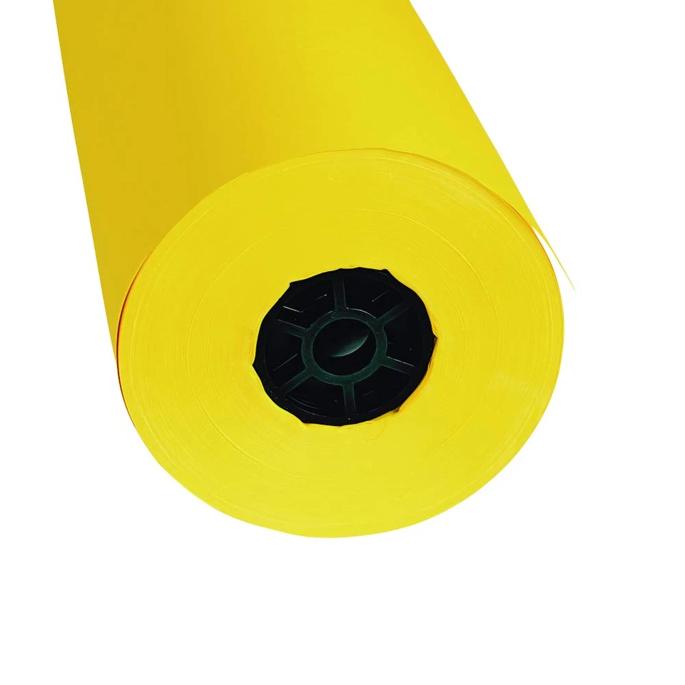 Rollo de papel de doble superficie suministros de aula para artes y manualidades amarillo (36" X 100 Foto 2 de 4