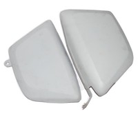 Norton Commando Interstate ÖL Tank Seitenverkleidung Set Grundiert S2U