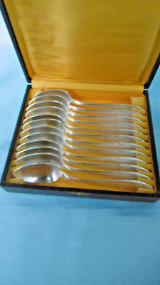 12 cuillères en métal argenté orfèvrerie APOLLO - Arts de la table