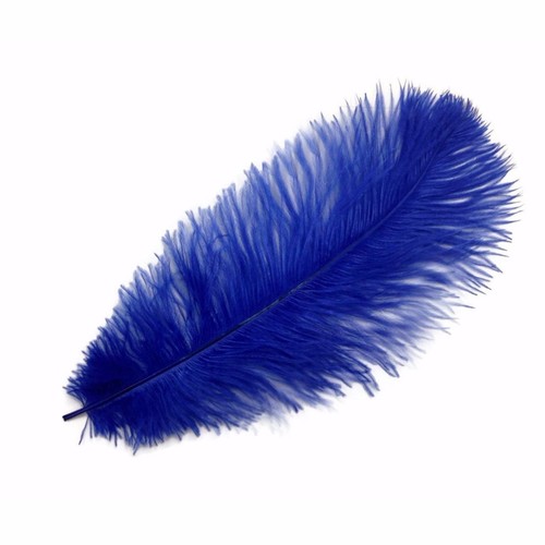 Ostrich Feathers Royal Blue 10" 12" / 25cm 30cm Plume Pick