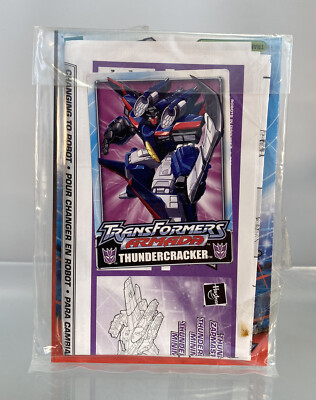 Vintage Transformers Armada Thundercracker Mini-Con Zapmaster Instructions New