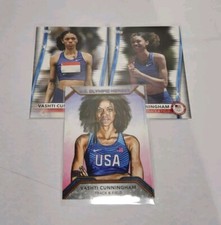 Lot Of 3 Vashti Cunningham Topps Olympics Cards 2020 2021 Games Heroes Insert