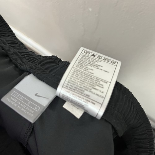 Nike Mujeres Ropa Activa Pantalones Grandes Negros Crop Track Swoosh Logo Bordado - Imagen 5 de 13
