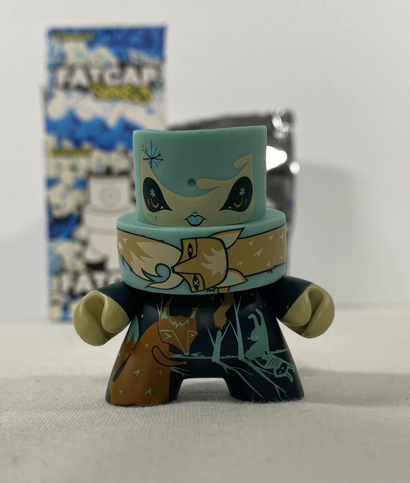 Kidrobot Fatcap Series 3 Julie West Fox 3" Vinyl Graffiti Art Toy fat cap - Image 2 of 3