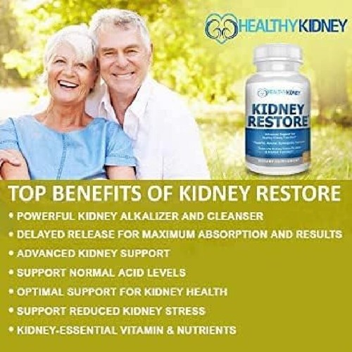 Kidney Restore Cleanse Health Supplement Support Normal Vitamins 60 Caps 2 Pack - Picture 3 of 8