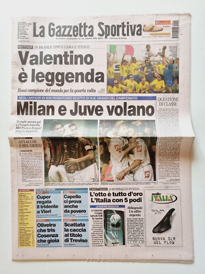 Gazzetta Dello Sport Du 22 Septembre 2002 - Valentino Rossi Champion Du Monde