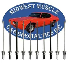 Body Glass Vinyl Top Trim Molding Spot Weld Stud Rivet In Studs Ford 10pc LO