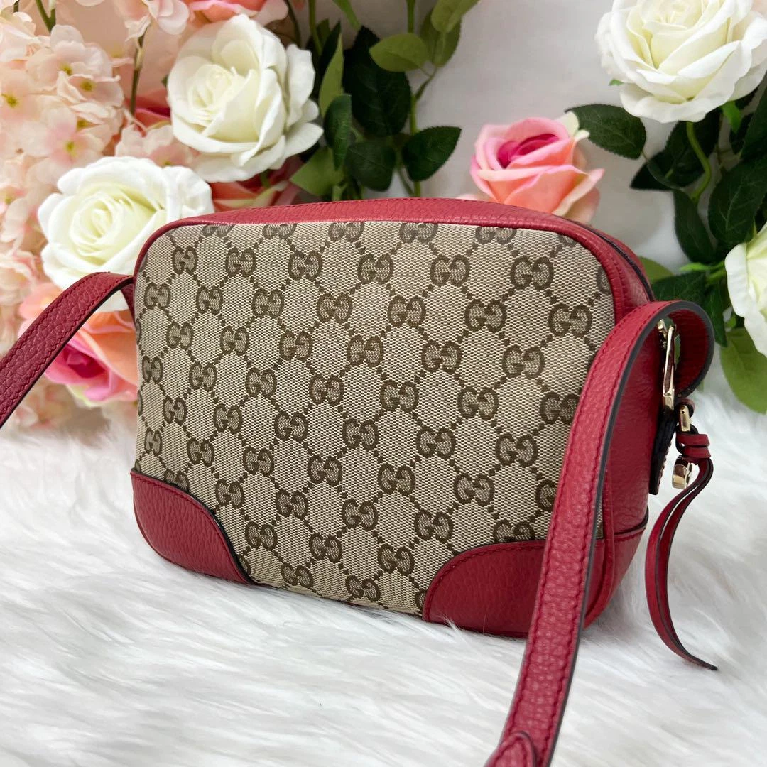 Sac à bandoulière Gucci GG toile 449413 rouge mini