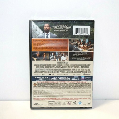 Just Mercy - DVD + Digital - New & Sealed - Picture 2 of 4