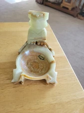 Vintage Miret's Onyx  Ashtray Dish Maya Aztec God Mexico