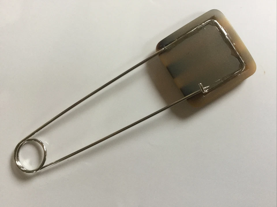 Italienische Designspange Schmuckschliesse Spange Tuchspange Anstecker Schmuck🎀 - Bild 3 von 3