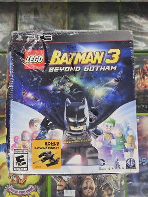 Lego Batman 3 Beyond Gotham Playstation 3 PS3 Big Box Bonus Batwing Miniset NEW
