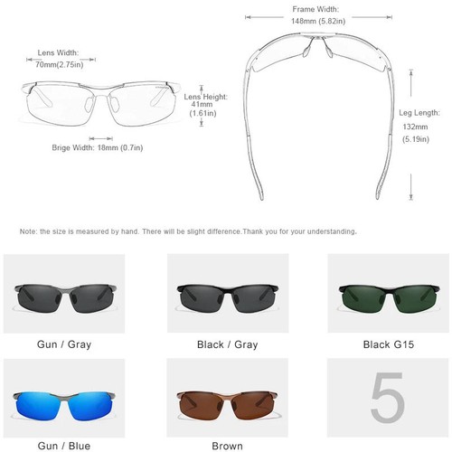 Gafas de sol polarizadas KINGSEVEN gafas de sol aluminio magnesio gafas de sol gafas de conducción nuevas - Imagen 3 de 13