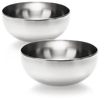 2-Teiliges RüHrschüSsel Set Aus Edelstahl - EdelstahlschüSsel - Ø 20 Cm