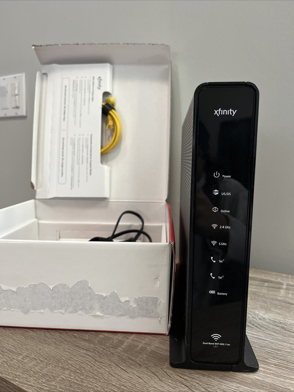 Xfinity Arris TG1682G Modem Wireless Dual Band Router w/ Power Adapter TESTED