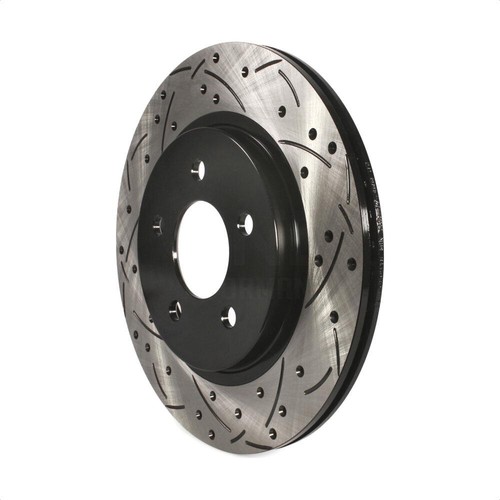 For Ford Mustang Front Rear Coated Drilled Slotted Disc Brake Rotors Kit - Picture 4 of 14