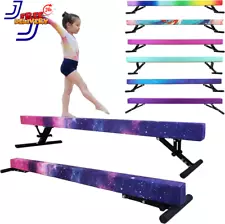 Adjustable Balance Beam for Kids 8FT gymnasitcs Beam high and Lower Floor NEW