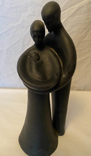 Royal Doulton HN2721 Family Figure, 1977, Matt Black, 30cm H