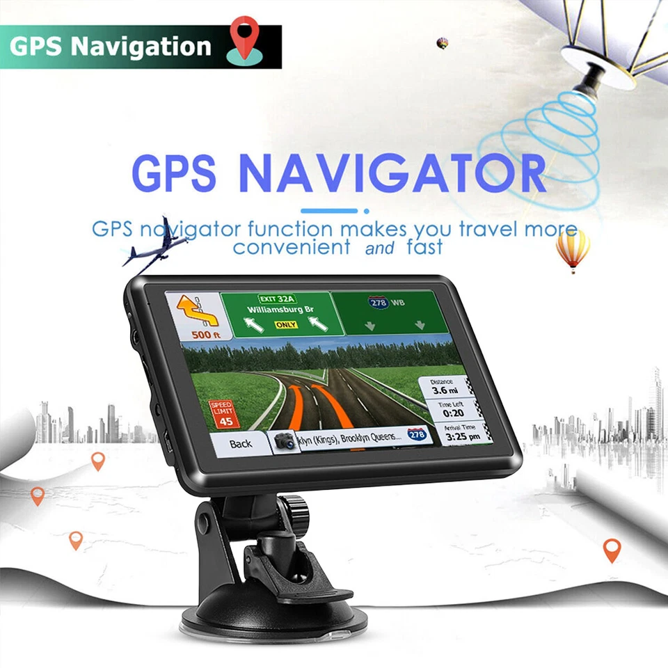 5 Inch Gps Navigation for Car/Truck Touch Screen Maps w/ Spoken Direction - Image 2 of 4
