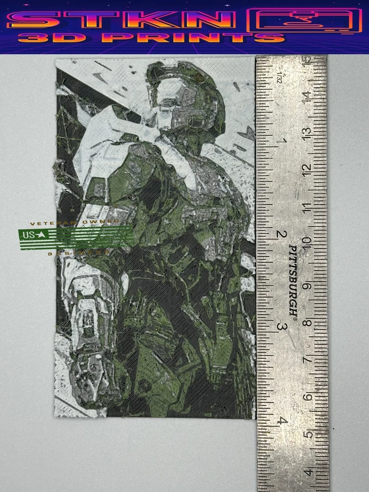 💥 HALO - Master Chief 🔫 - Large Decal Case Mod Magnet 🔫 - Image 4 of 4