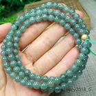 Certified Icy Green 100% Natural A jadeite Jade Beads Necklace 项链 25.5inches