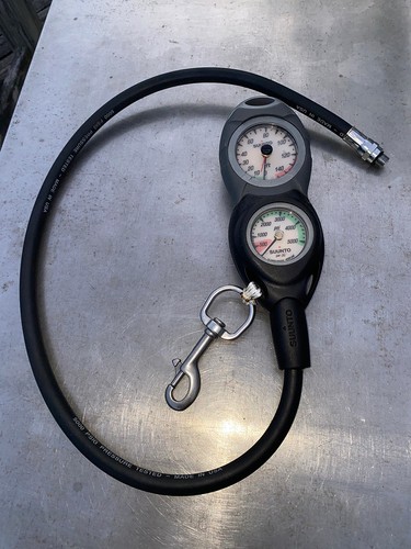 Suunto SM-36 SPG, SM-16 depth gauge modular console HP hose boltsnap