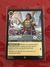 Lorcana Wilds Unknown - Pocahontas - Steadfast Traveler - 171/204 - Rare - M/NM