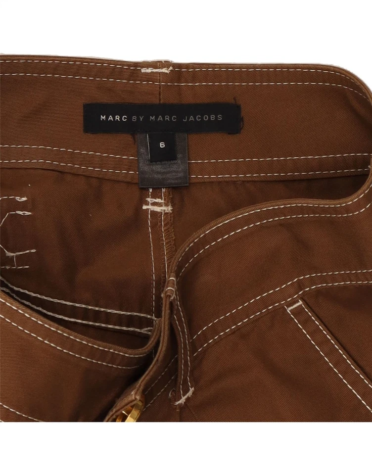 Pantalones Cortos Chinos Mujer MARC JACOBS EE. UU. 6 Medianos W28 Marrón Algodón DB18 Foto 3 de 3