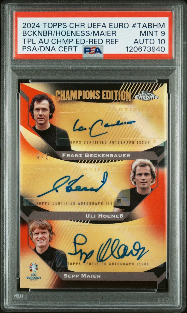 Photo 6x4 Signée Franz Beckenbauer – Autographe Original Allemagne Bayern
