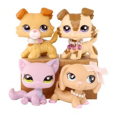LPS Dog and Cat Dachshund Collie Shorthair Cat Rare Figure Kid Collectible Gift