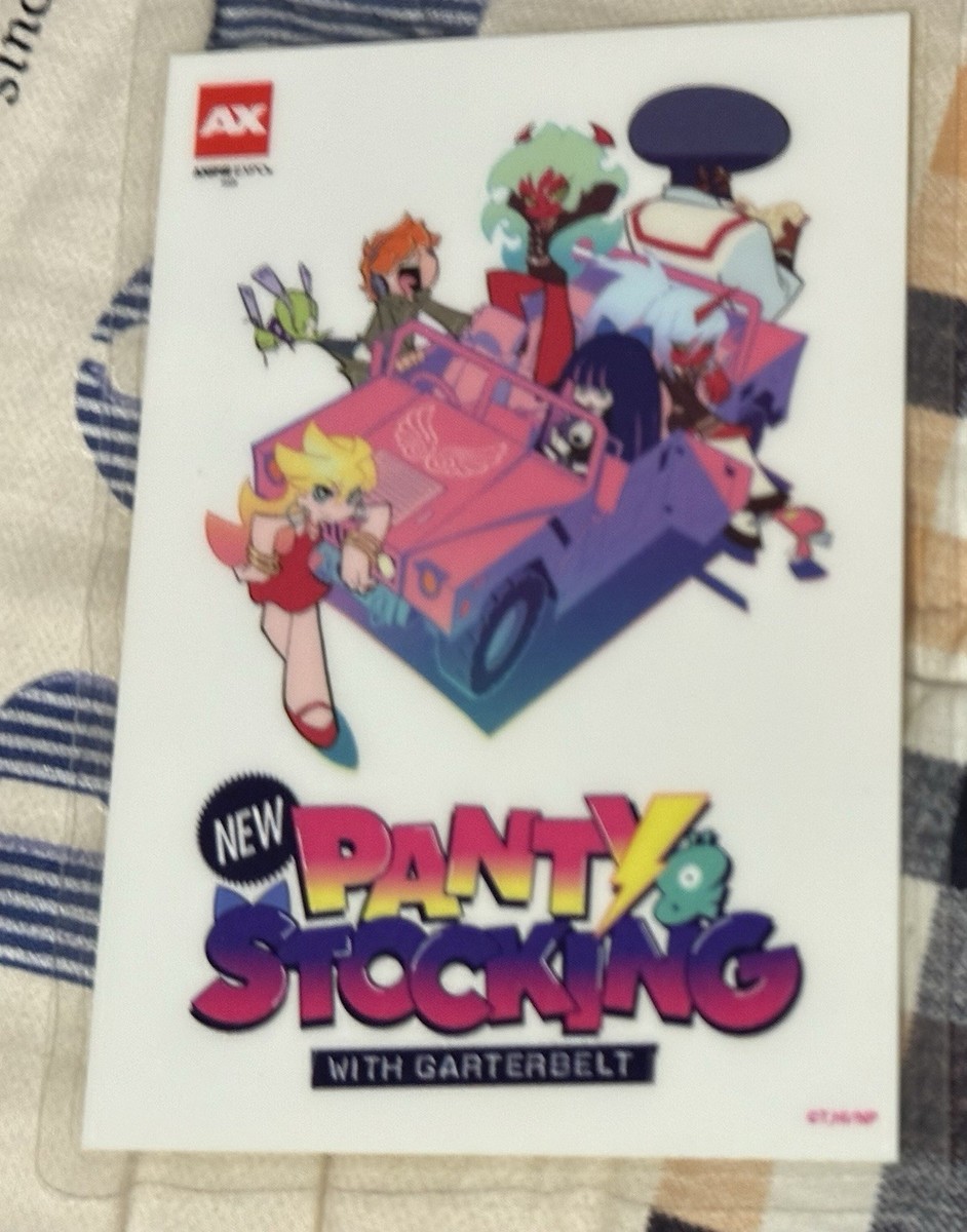 AX 2025 Anime Expo PANTY & STOCKING w/ Garterbelt LAMINATED CARD