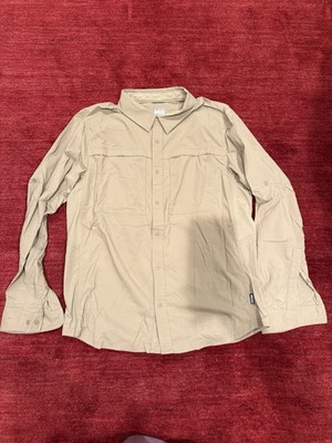 REI Co-op Men s L Solid Long Sleeve Button-Up Shirt w/ Pockets, Point Collar